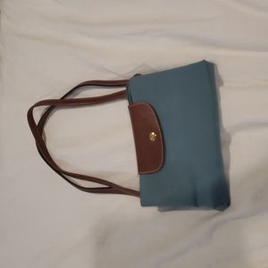 Longchamp Le Pliage Blue Large Tote